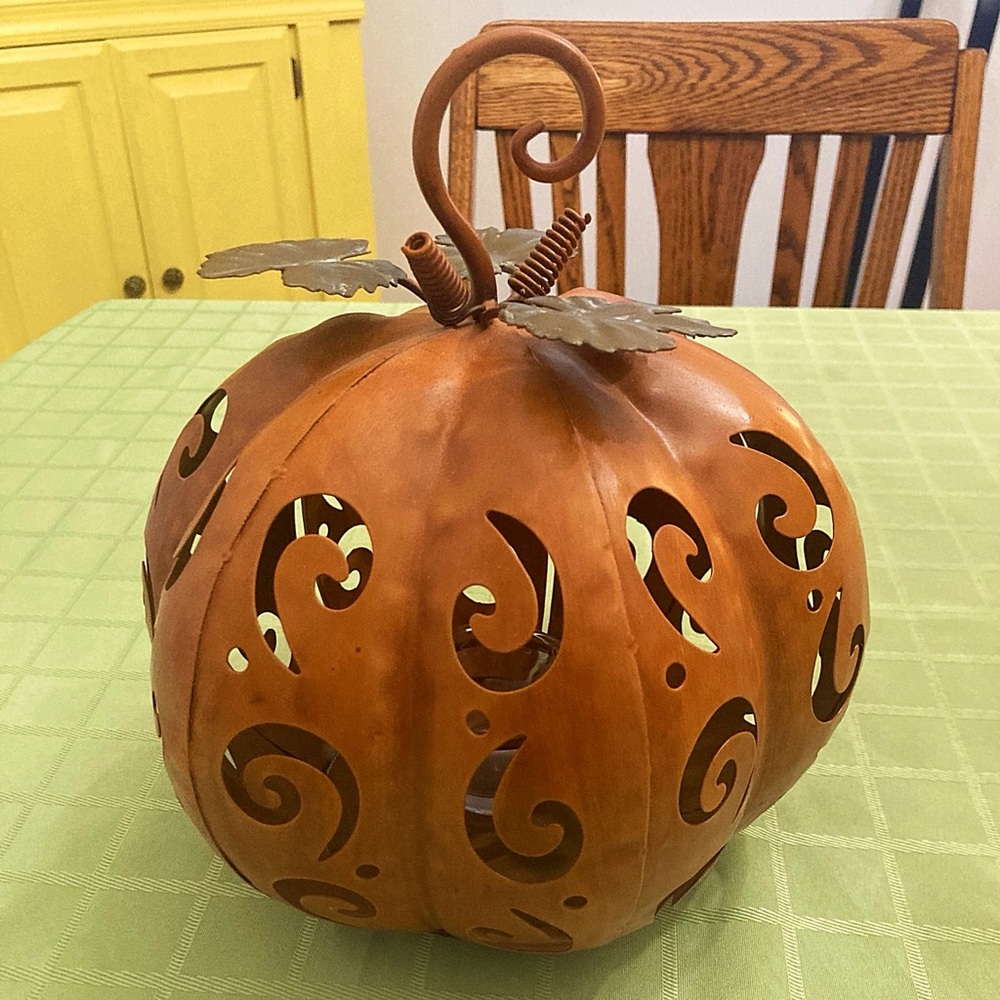 Celebrating Home Warm Glow Pumpkin Candleholder